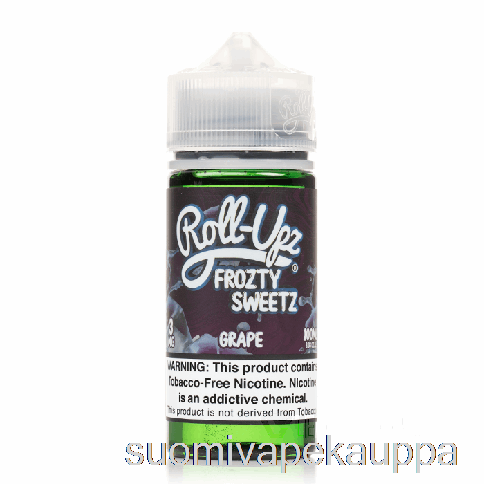 Vape Netistä Viinirypälejää - Mehu Roll-upz E-neste - 100ml 3mg